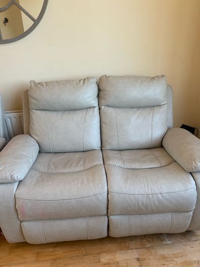 2 x cream 2 seater