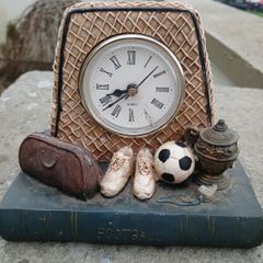 Vintage Football themed Table Clock