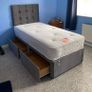 Brand New Stylist 3ft Single Divan Beds With Optional Tufted Mattresses Instock. Multiple Headboard Options And Drawers Option Available Image 9