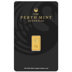 1 Gram Perth Mint Kangaroo Minted Gold Bar