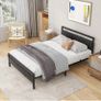 Double Bed Frames with Wood Headboard Image 7