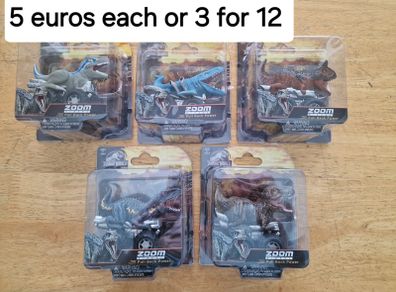 Jurassic World Zoom Riders Pull-Back Powered Car
