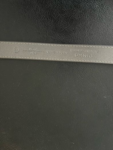 Pinko logo silver belt