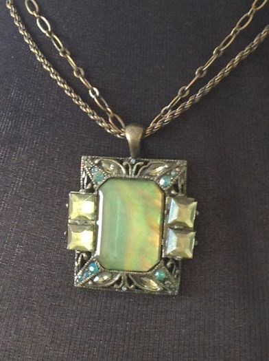Vintage Pendant and Drop Earrings