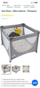 Playpen and travel cot