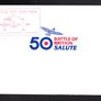 1990 Isle of Man 50th Anniversary of the Battle of Britain Commemorative Stamps First Day Cover (FDC) With Battle of Britain Memorial Flight RAF Coningsby cancel on rear Image 3