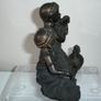 Two African Masai Children Figurines Image 4