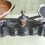 Vintage Libra Scale Co. Made In England Black & Gold Balance Weighing Scales Kitchen Baking Cast Iron Brass Metalware Heavy Antique Image 8