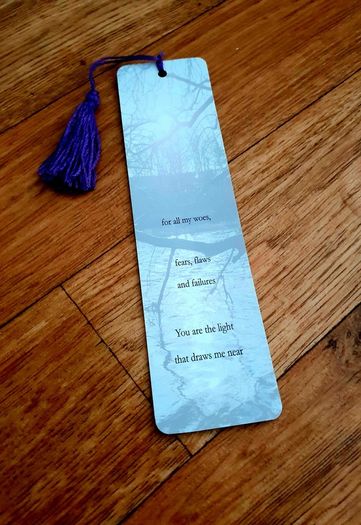 Handmade Bookmark with Original Poem & Tassel