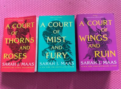 A Court of Thorns and Roses A Court of Mist and Fury A Court of Wings and Ruin by Sarah J. Maas