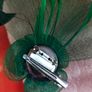 Beautiful green with both brooch and hair clip fastening Fascinator Image 5