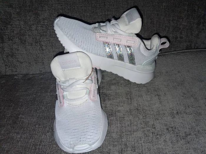 Brand New Adidas Girls Racer TR21 Trainers - Size - U.K.12K - RRP - 39.99 - Open To Offers!!