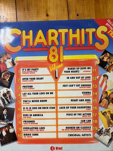Chart Hits 81 vinyl LPs  Irish pressings