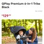 QPlay Premium 6-in-1 Trike Black Image 3
