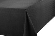 52 x 70-inch linen look tablecloth, table cover, black