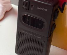 Sanyo Mini Talk-Book TRC-3640 Vintage Mini Cassette Recorder