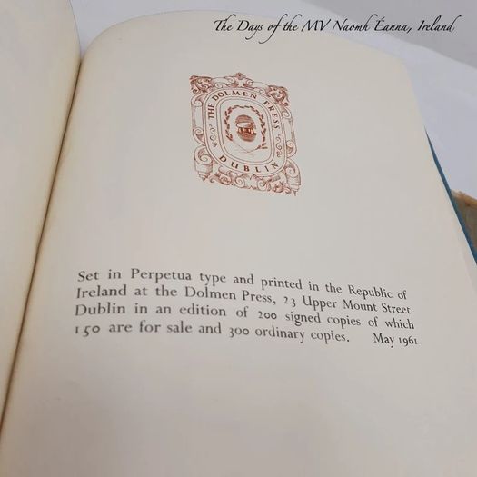 The last Galway Hooker, Dolman Press, 1961