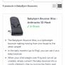 Baby Bjorn Bouncer with Toy Bar and Spare Cover Image 3