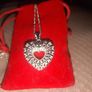 Sterling Silver Fancy Heart Pendant Image 2