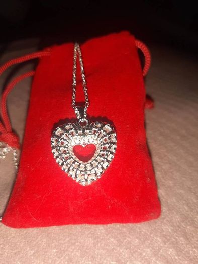 Sterling Silver Fancy Heart Pendant