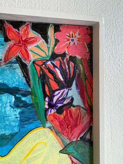 Original Art Swim Art Sea Swim Art Deco Style
