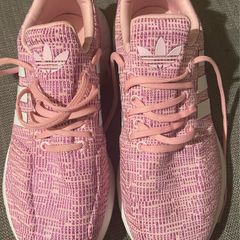 Pink Adidas runners size 6