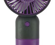 Usb rechargeable fan black purple 2 for 20