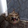 Large Brass / Enamel Teapot Image 3