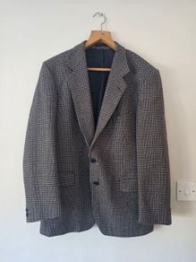 Magee Men's Wool Plaid Blazer Size 44 XL