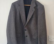 Magee Men's Wool Plaid Blazer Size 44 XL Donegal