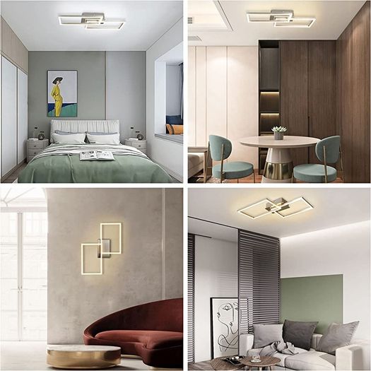 30W Led Ceiling Light Dimmable, Modern Ceiling Lamp 2 Built-in LED Boards with Remote Control, 3000K-6000K, Rejustable Wall Lamp, Flush Mount Ceiling Spots for Living Room Bedrooms Kitchen (FREE SHIPPING)