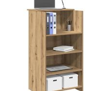 Reception Desk Artisan Oak 55x50x103.5 cm Engineered Wood