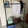 As new Iron clothes rail/shelf on wheels Image 9