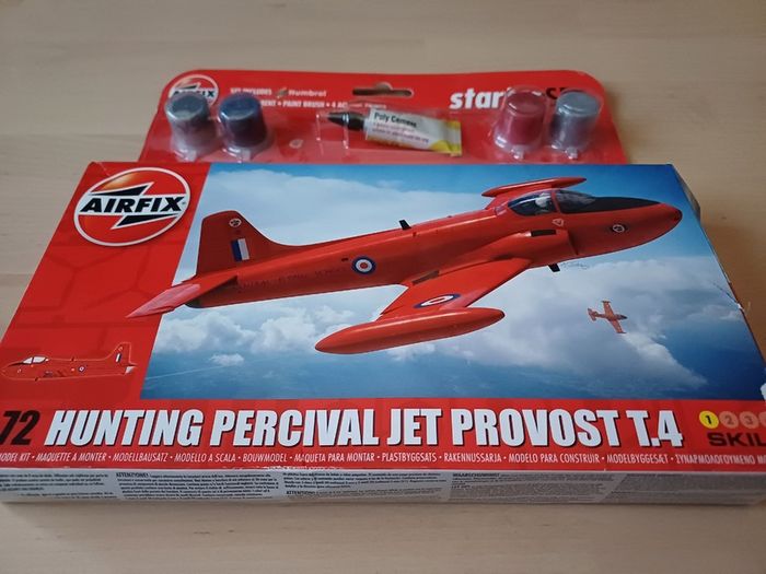 Airfix Model Starter Set Hunting Percival Jet Provost T.4 1-72 NEW