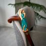 Unique Handmade Walking Stick, Winged Angel Handle, Never Used Image 7