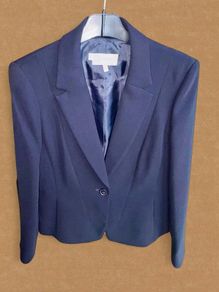 Hobbs London Navy Tailored Blazer UK 10  Freshly Dry Cleaned