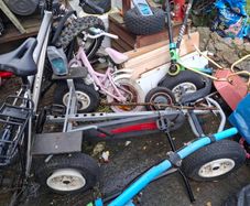 Chain saws, table saws, Generators, go carts, bikes