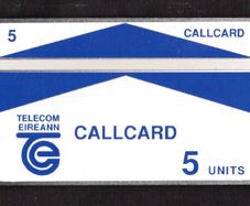 1989 Ireland 5 unit Galway Trial (Landis & Gyr) Call card. I understand card is mint