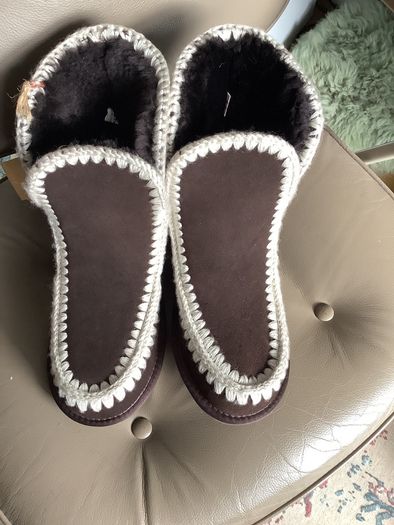 Real suede shearling boots , size UK 6