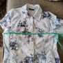 Denim floral design jacket UK size 14 in good condition see last three photos for exact measurements FREE STANDARD POSTAGE INCLUDED Image 7