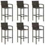 7 Piece Garden Bar Set Brown Image 6