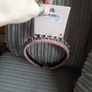 pink velvet and crystal hairband Image 3
