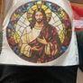 Jesus shower curtain & decal Image 4