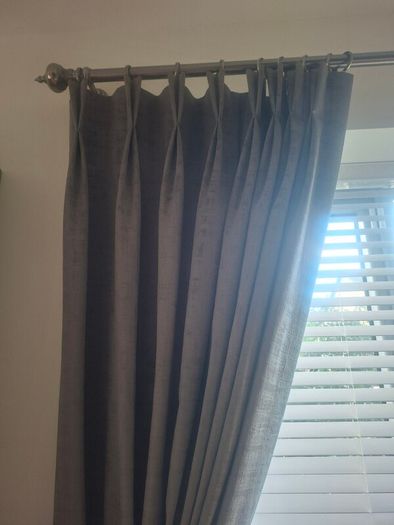 Pair of Custom made franch pleat curtains curtains