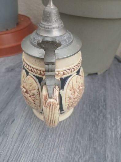 Rare Vintage Relief Beer Stein