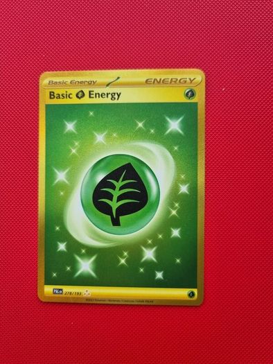 Basic Grass Energy Rare Gold Pokemon Card (278/193) from Paldea Evolved