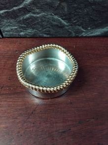 Chrome and Brass Wine Coaster