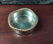Chrome and Brass Wine Coaster
