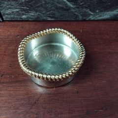 Chrome and Brass Wine Coaster