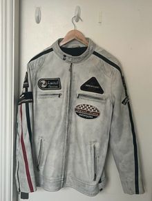 Genuine Lamb Leather Motorcycle Jacket
